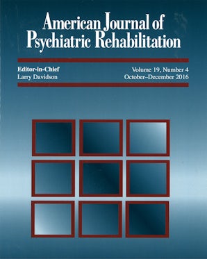 American Journal of Psychiatric Rehabilitation 19:4